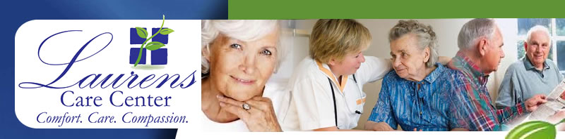 Laurens Care Center website banner