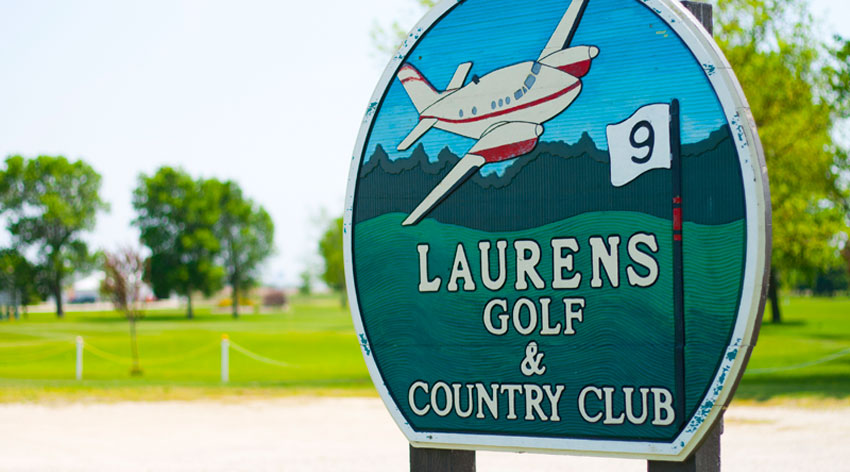 Laurens Golf & Country Club sign