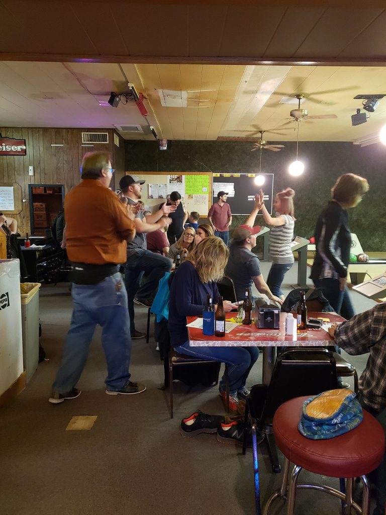 Crowd at Laurens Lounge and Lanes